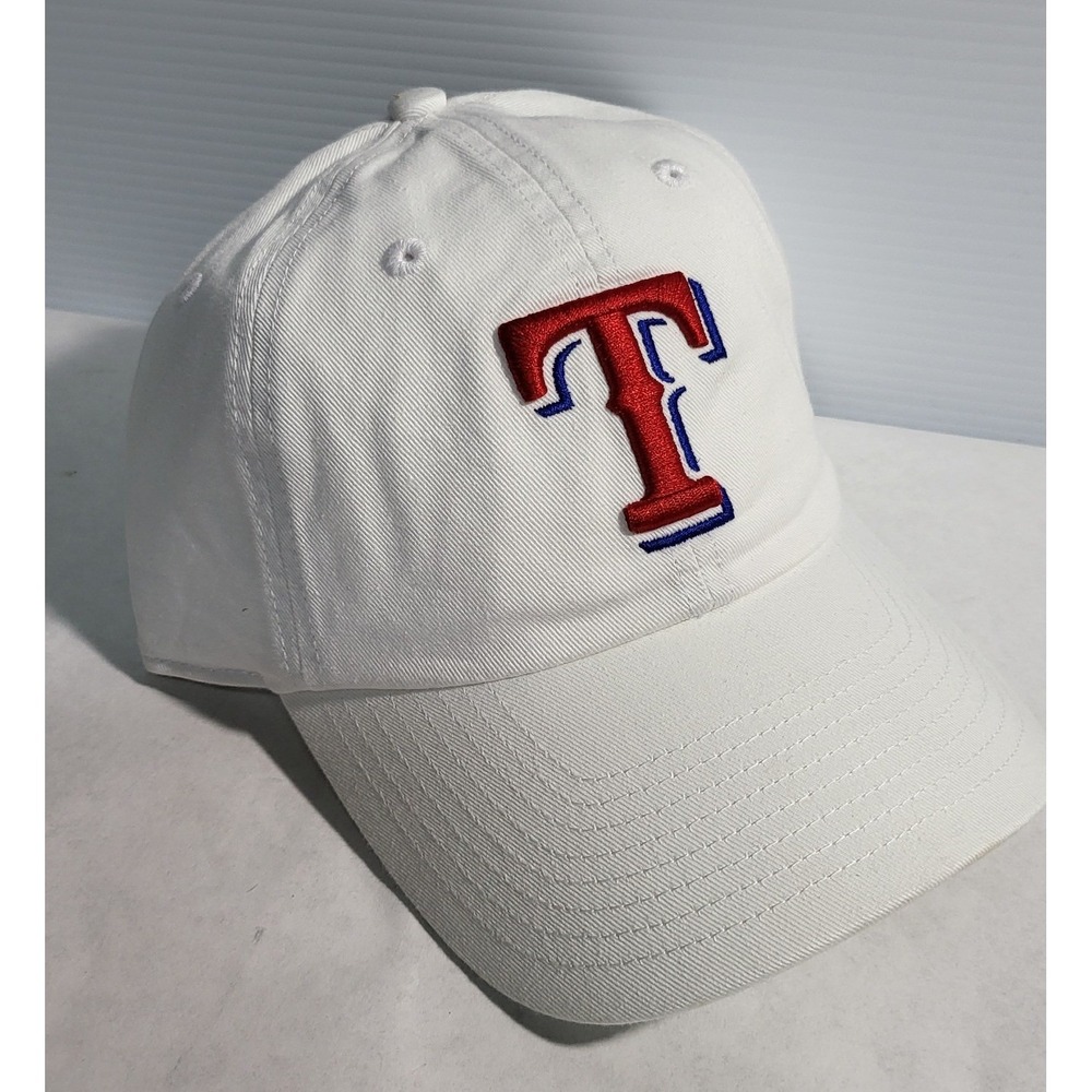 Texas Rangers Hat Baseball Cap Adjustable with T logo Embroidery